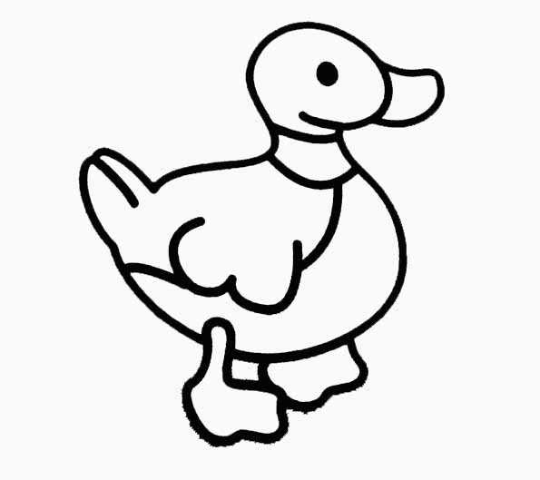 着色页: 鸭子 (动物) #1464 - 免费可打印着色页