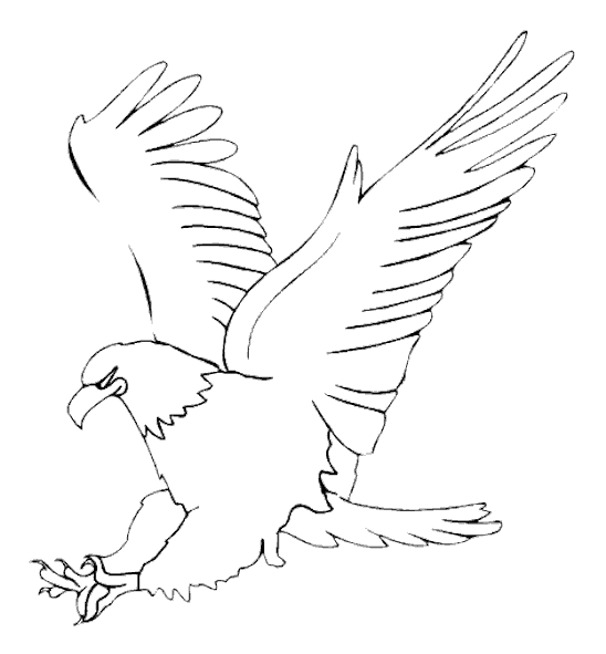 着色页: 鹰 (动物) #276 - 免费可打印着色页