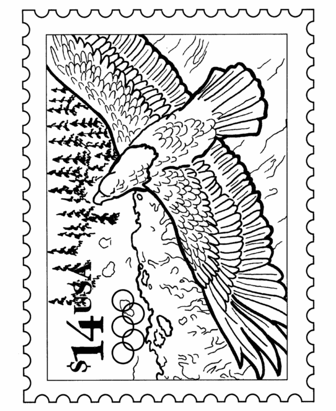 着色页: 鹰 (动物) #320 - 免费可打印着色页