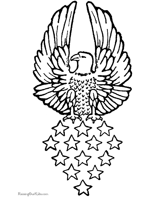 着色页: 鹰 (动物) #327 - 免费可打印着色页