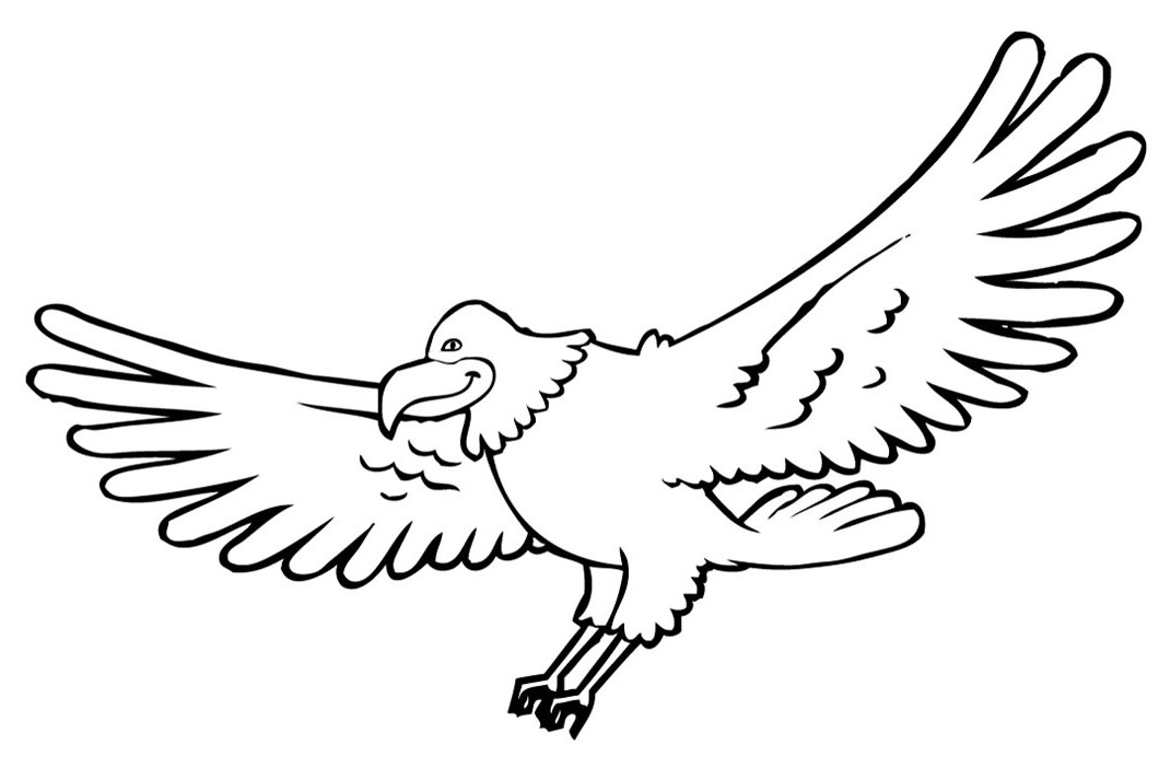 着色页: 鹰 (动物) #360 - 免费可打印着色页
