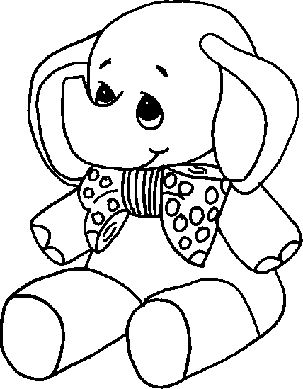 着色页: 大象 (动物) #6416 - 免费可打印着色页
