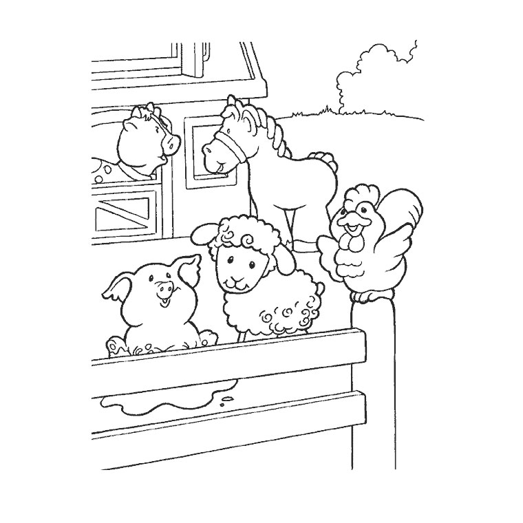 着色页: 农场动物 (动物) #21380 - 免费可打印着色页