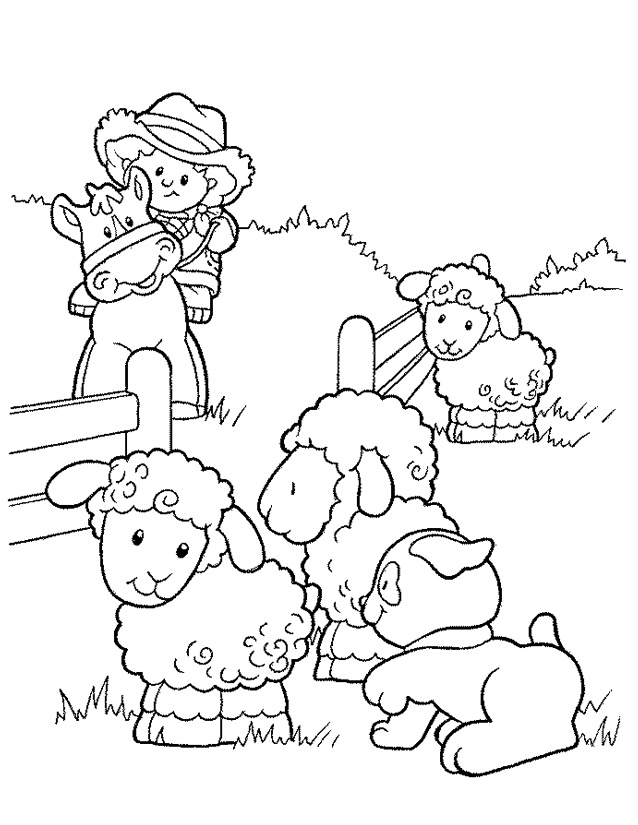 着色页: 农场动物 (动物) #21414 - 免费可打印着色页