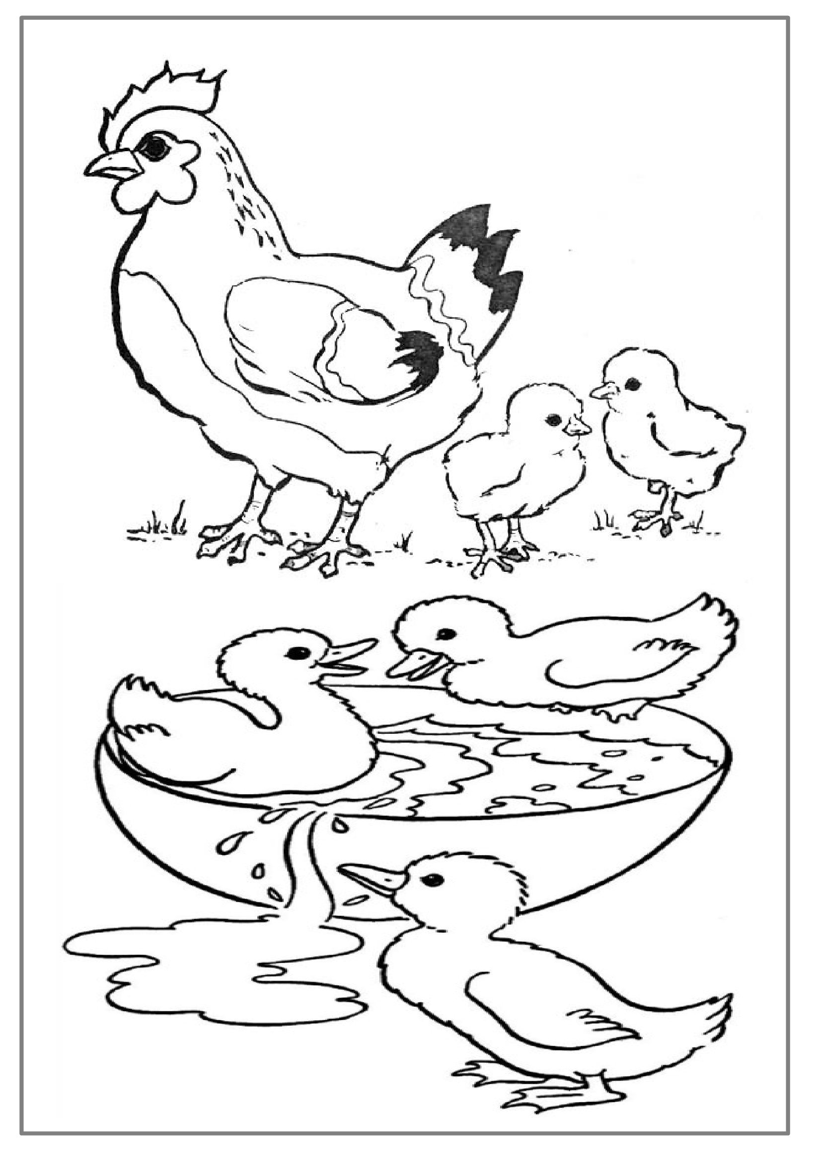 着色页: 农场动物 (动物) #21440 - 免费可打印着色页