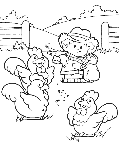着色页: 农场动物 (动物) #21450 - 免费可打印着色页