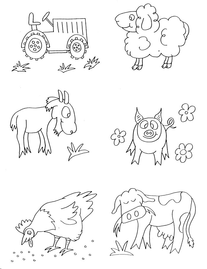 着色页: 农场动物 (动物) #21570 - 免费可打印着色页