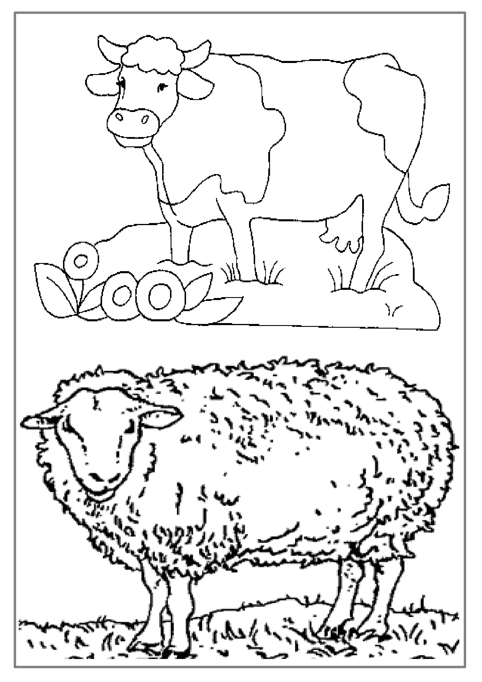 着色页: 农场动物 (动物) #21629 - 免费可打印着色页