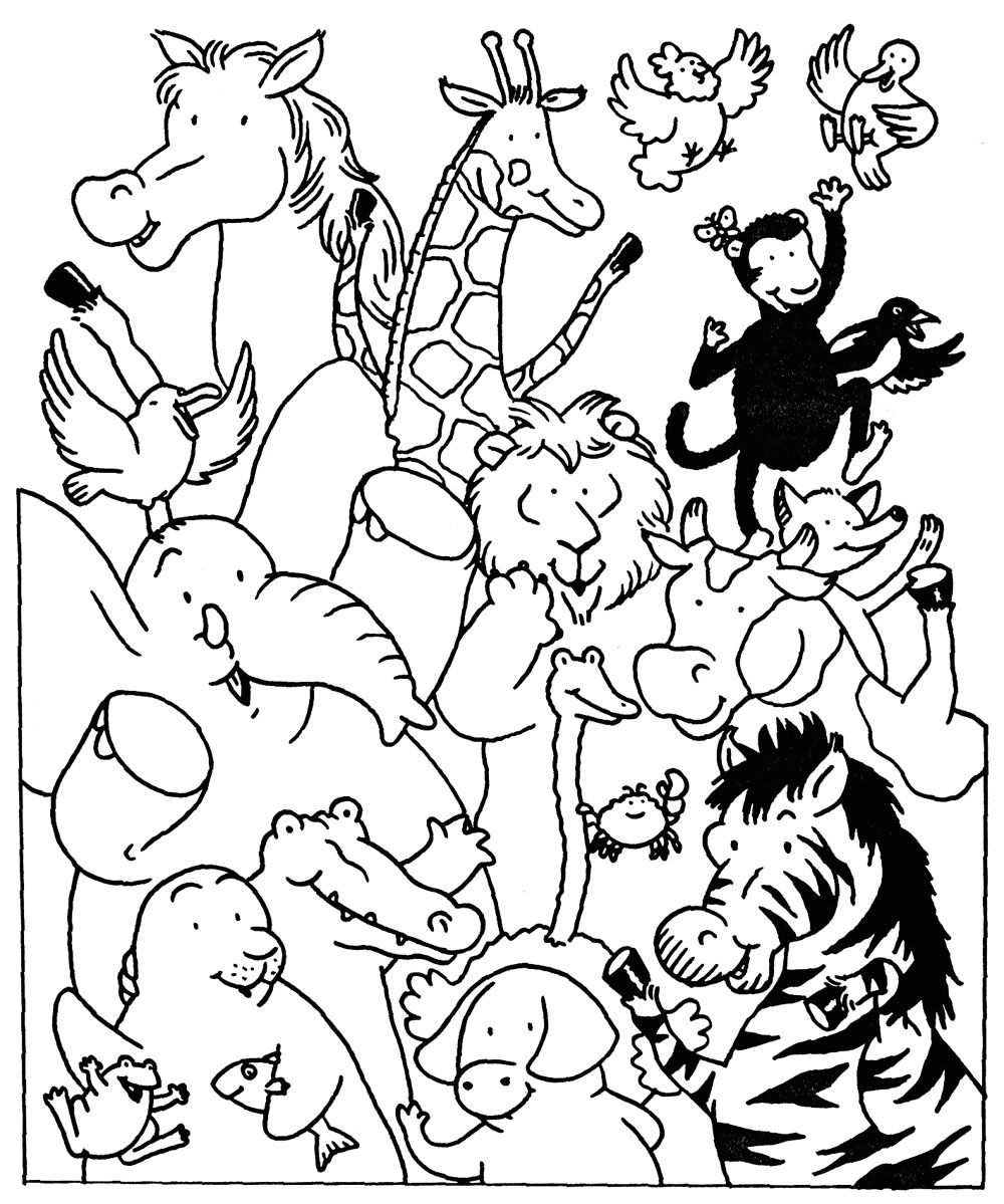 着色页: 农场动物 (动物) #21631 - 免费可打印着色页