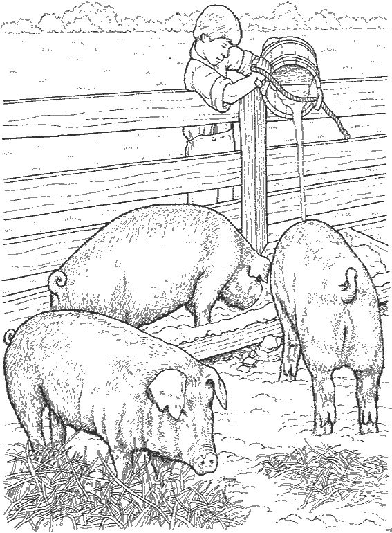 着色页: 农场动物 (动物) #21639 - 免费可打印着色页