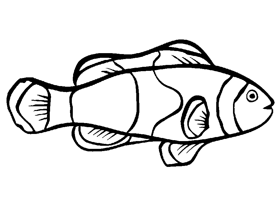 着色页: 鱼 (动物) #17021 - 免费可打印着色页