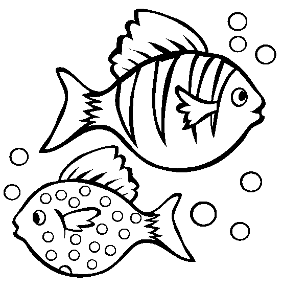 着色页: 鱼 (动物) #17041 - 免费可打印着色页