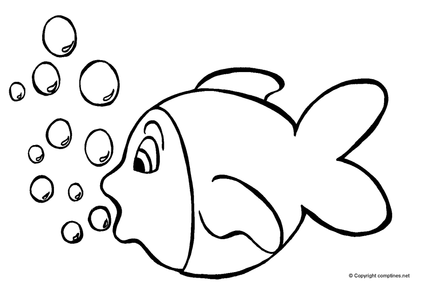 着色页: 鱼 (动物) #17051 - 免费可打印着色页
