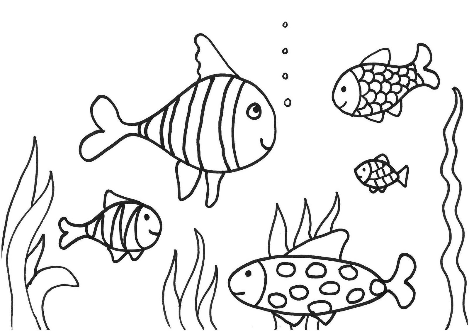 着色页: 鱼 (动物) #17061 - 免费可打印着色页