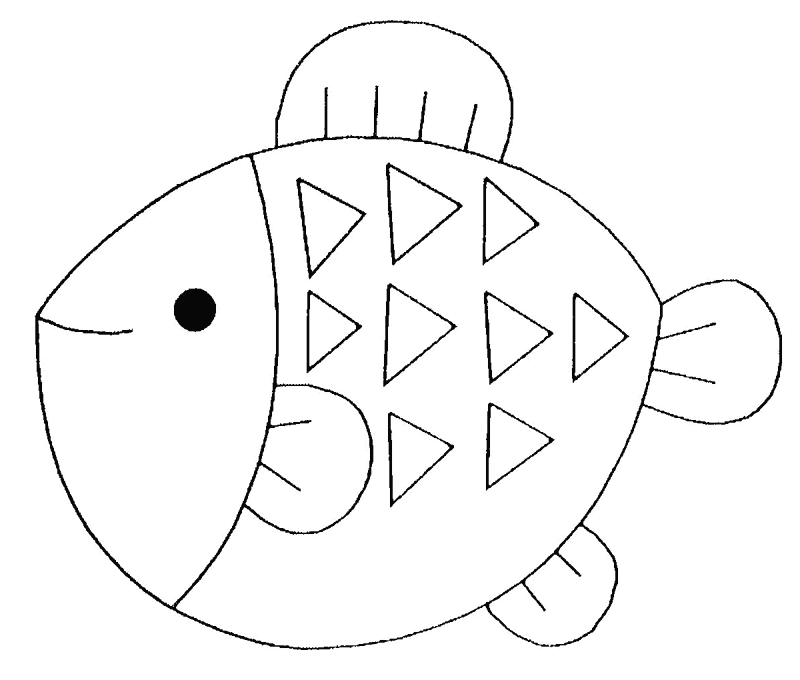着色页: 鱼 (动物) #17063 - 免费可打印着色页