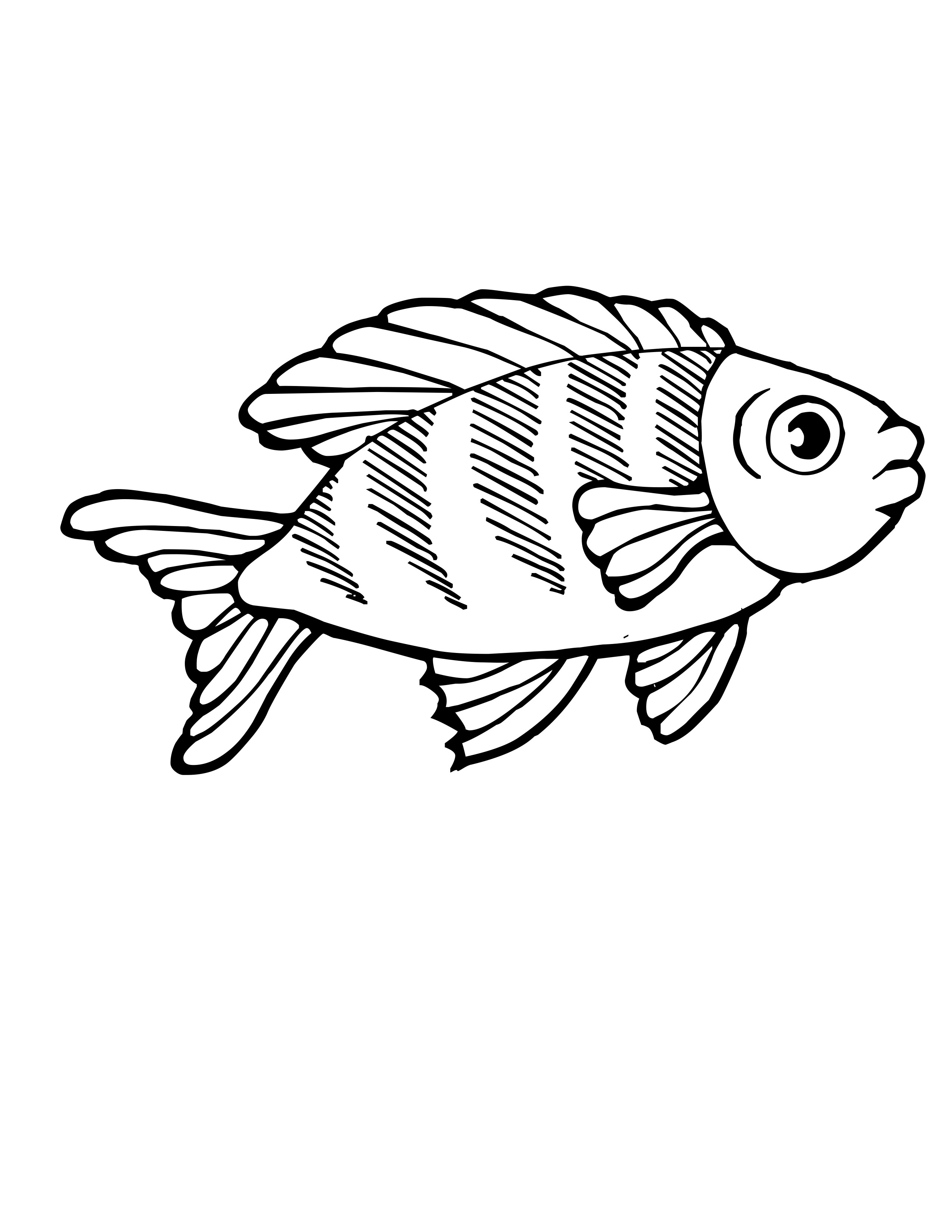 着色页: 鱼 (动物) #17064 - 免费可打印着色页