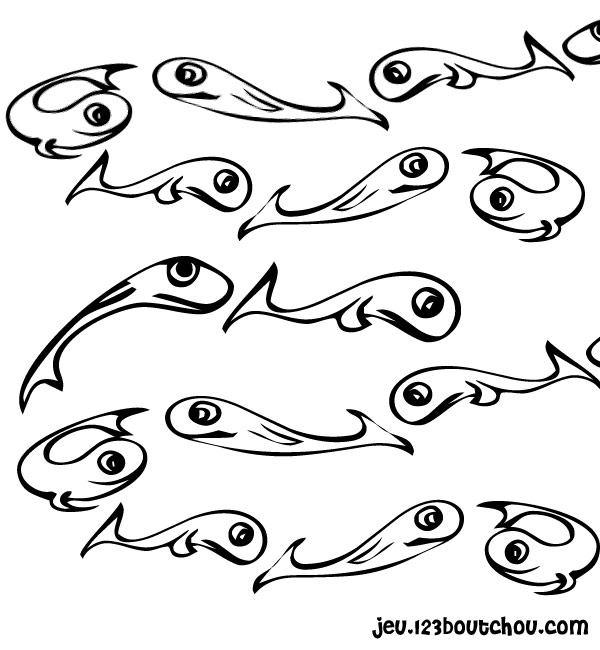 着色页: 鱼 (动物) #17084 - 免费可打印着色页
