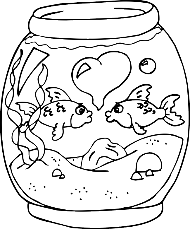 着色页: 鱼 (动物) #17093 - 免费可打印着色页