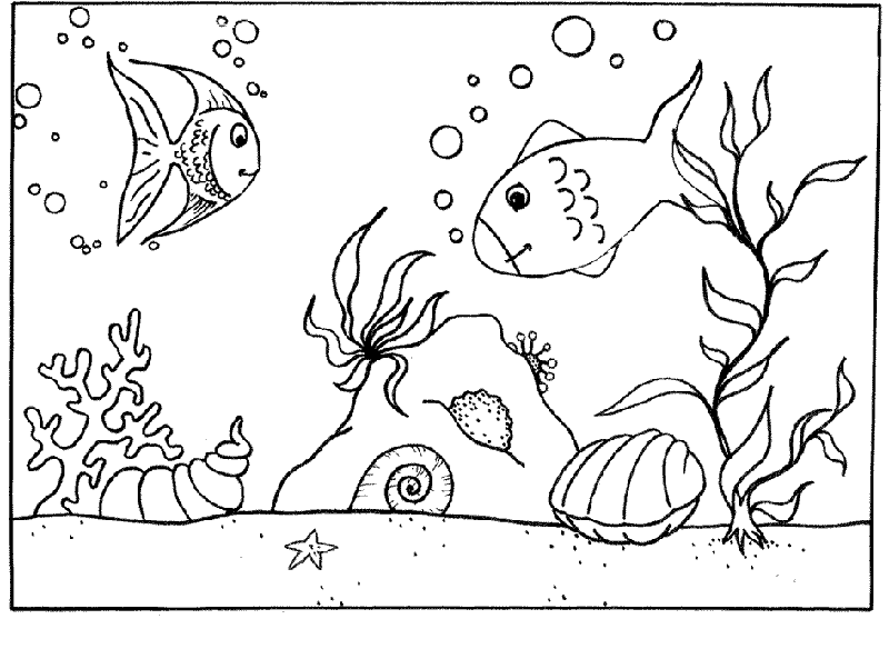 着色页: 鱼 (动物) #17176 - 免费可打印着色页