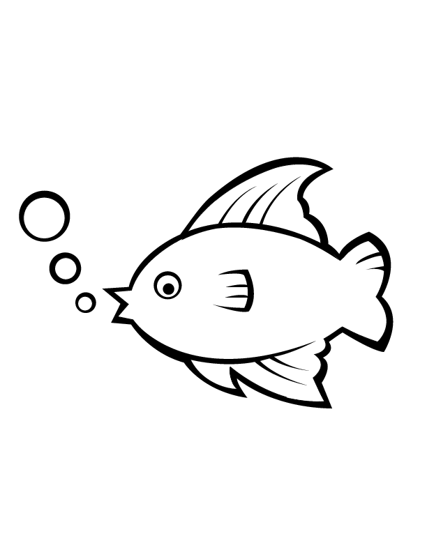 着色页: 鱼 (动物) #17198 - 免费可打印着色页