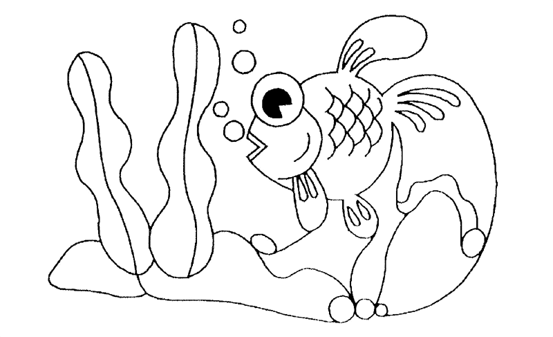 着色页: 鱼 (动物) #17207 - 免费可打印着色页