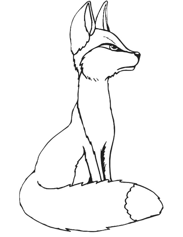 着色页: 狐狸 (动物) #14997 - 免费可打印着色页