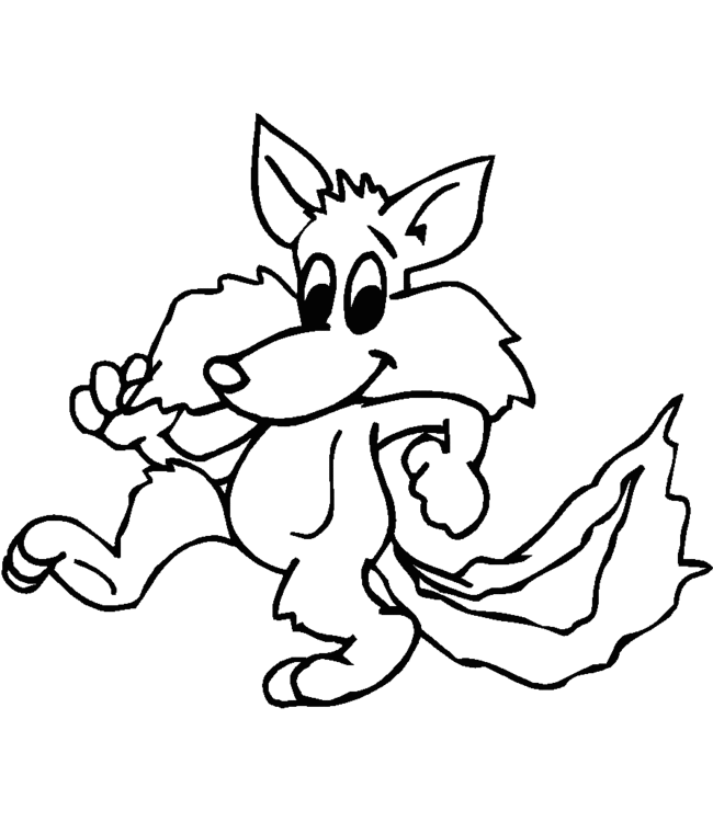 着色页: 狐狸 (动物) #15043 - 免费可打印着色页