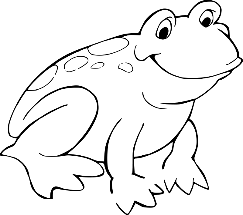 着色页: 青蛙 (动物) #7571 - 免费可打印着色页