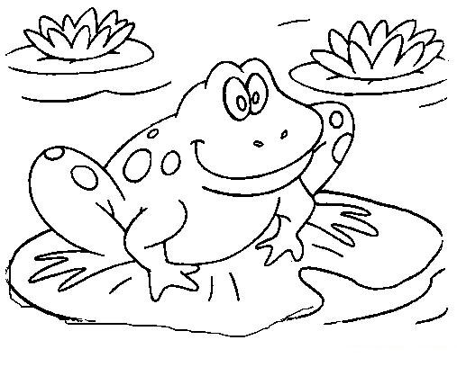 着色页: 青蛙 (动物) #7590 - 免费可打印着色页