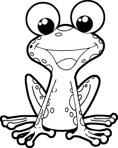 着色页: 青蛙 (动物) #7622 - 免费可打印着色页