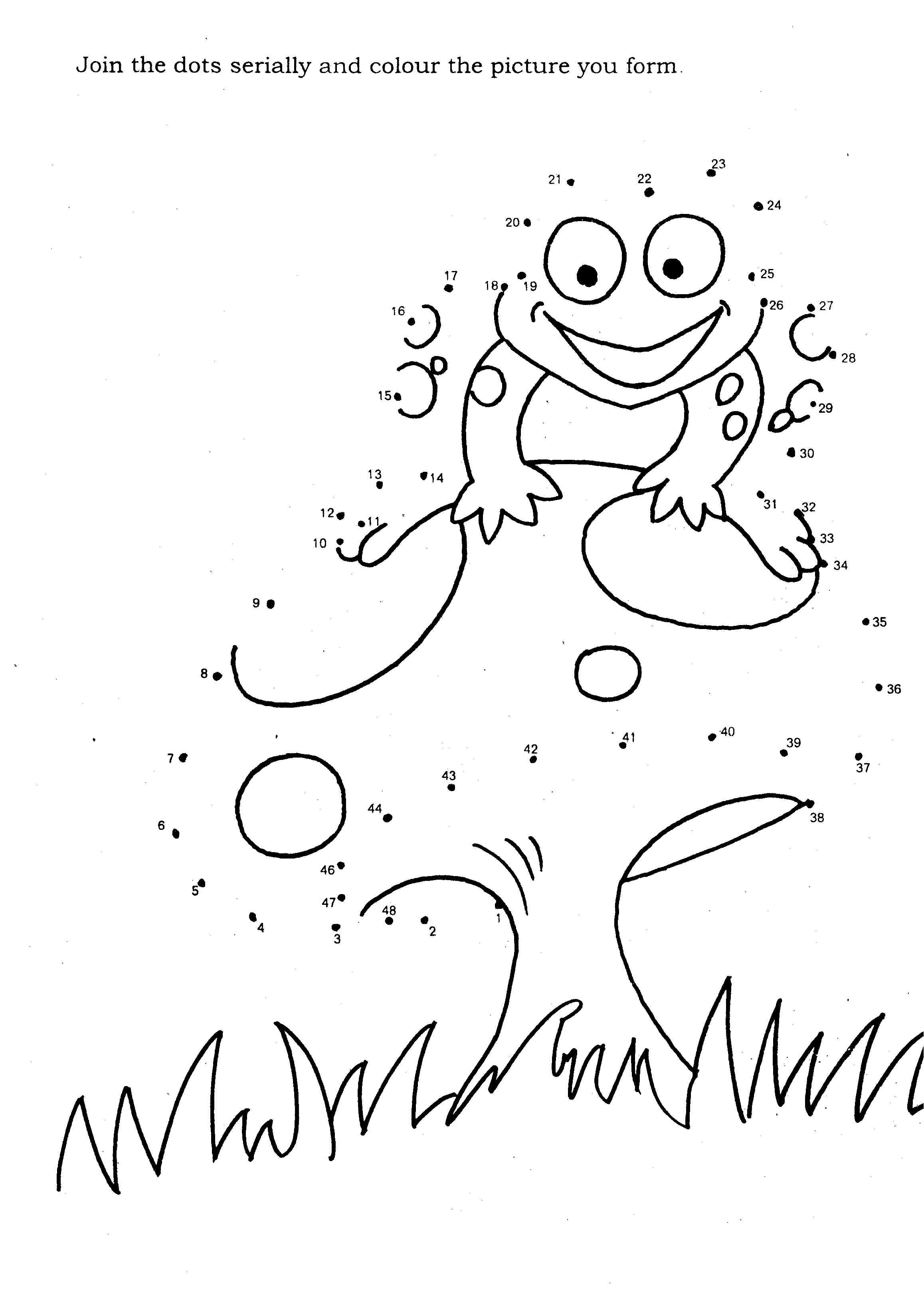 着色页: 青蛙 (动物) #7625 - 免费可打印着色页