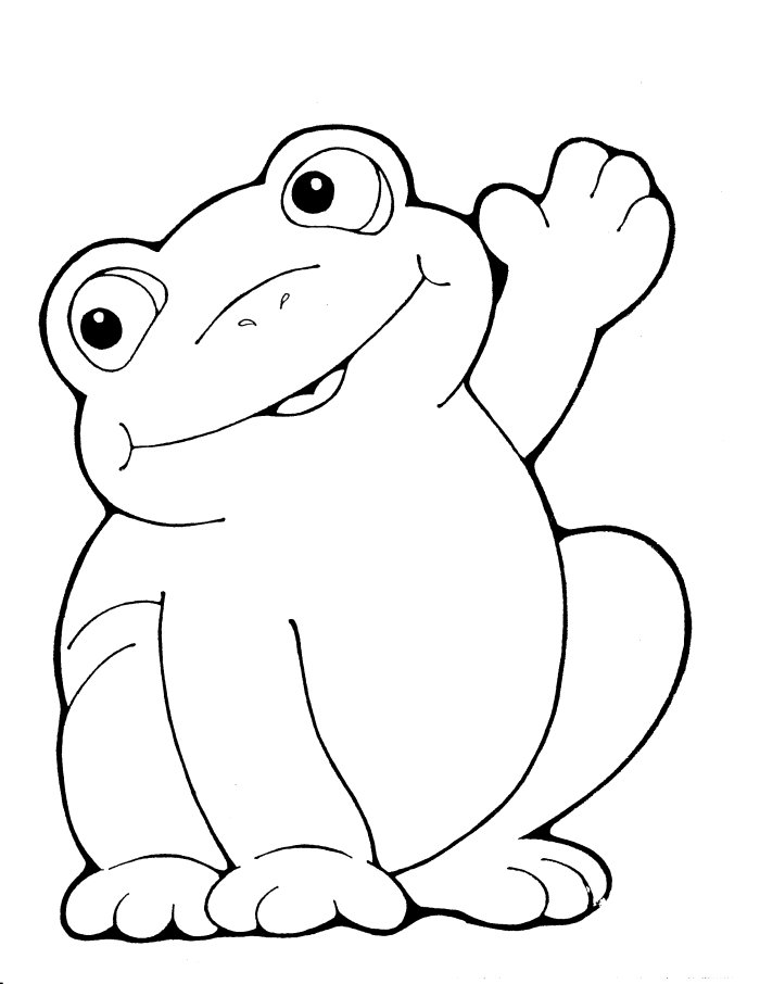 着色页: 青蛙 (动物) #7659 - 免费可打印着色页