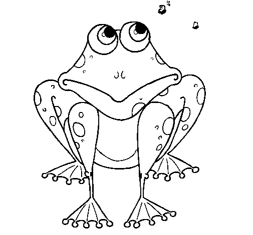 着色页: 青蛙 (动物) #7678 - 免费可打印着色页