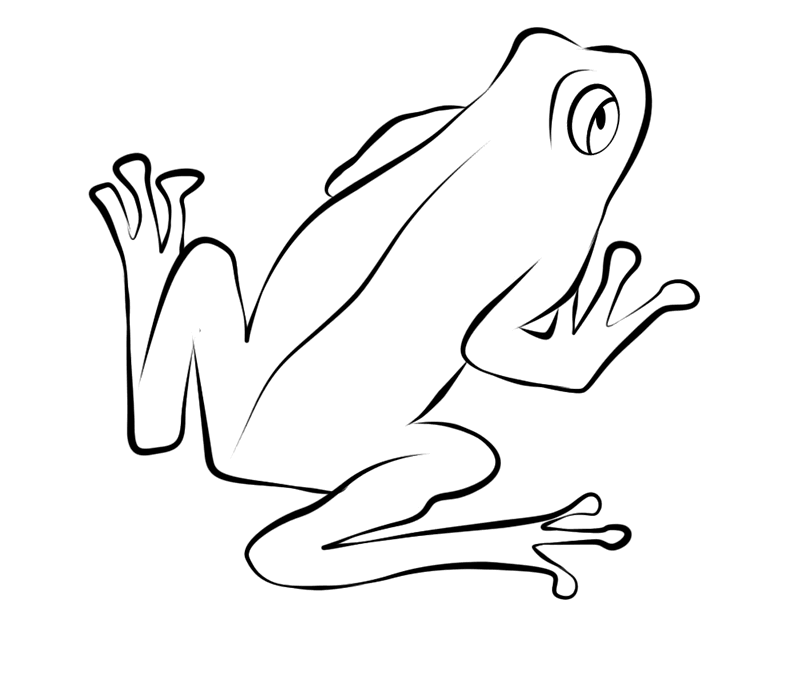着色页: 青蛙 (动物) #7684 - 免费可打印着色页