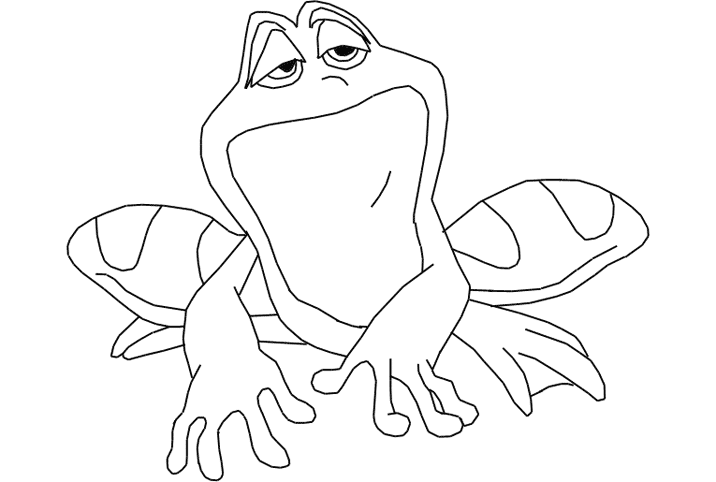 着色页: 青蛙 (动物) #7699 - 免费可打印着色页