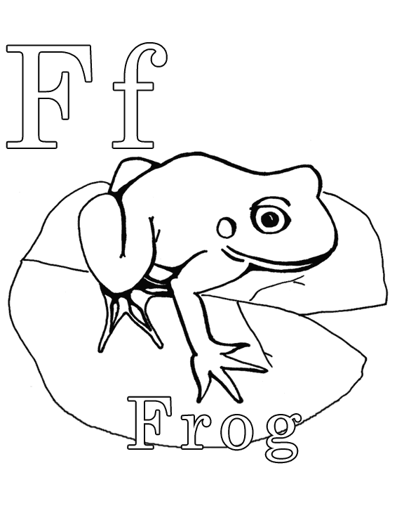 着色页: 青蛙 (动物) #7739 - 免费可打印着色页