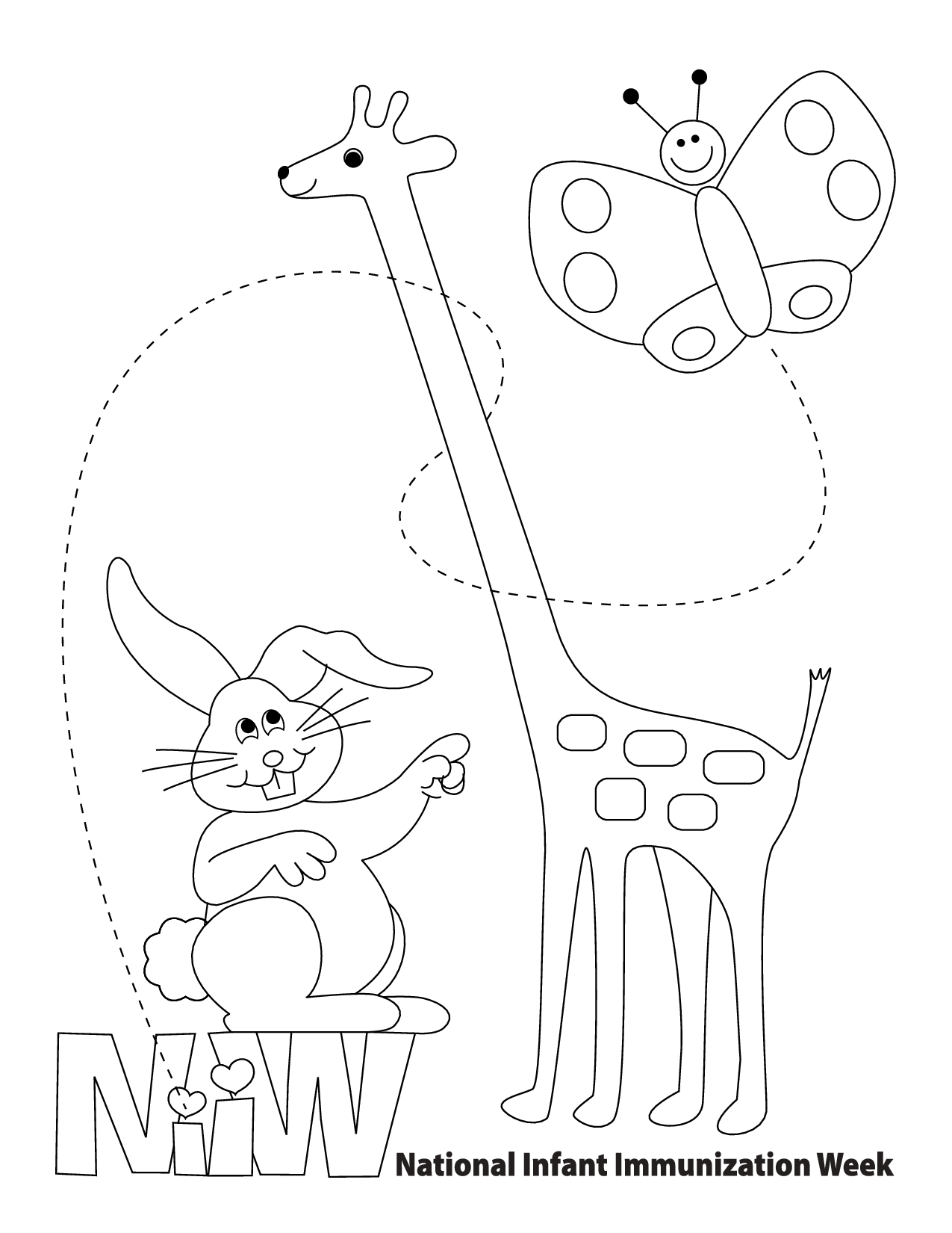 着色页: 长颈鹿 (动物) #7363 - 免费可打印着色页