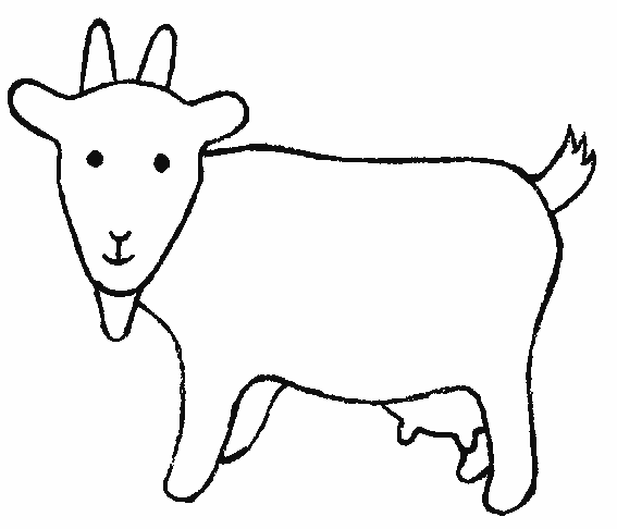 着色页: 山羊 (动物) #2398 - 免费可打印着色页