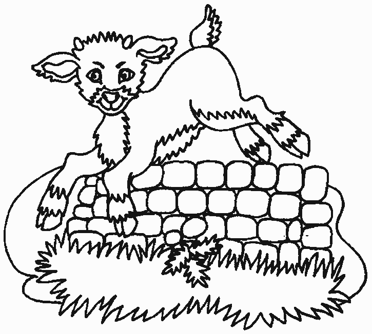 着色页: 山羊 (动物) #2443 - 免费可打印着色页