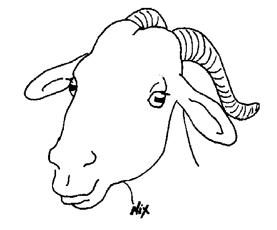着色页: 山羊 (动物) #2479 - 免费可打印着色页