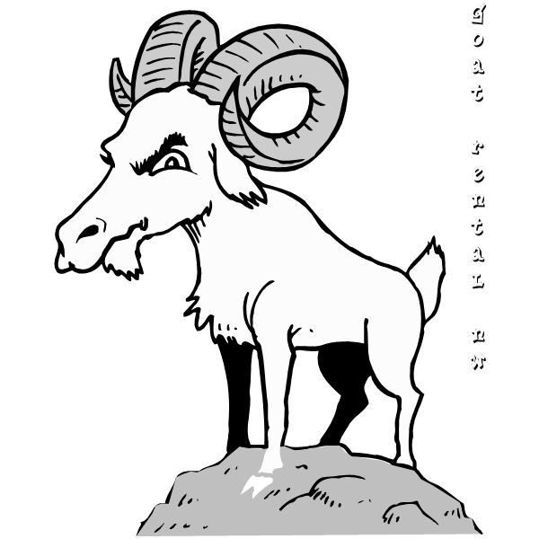 着色页: 山羊 (动物) #2480 - 免费可打印着色页