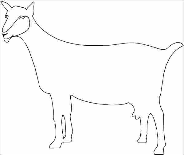 着色页: 山羊 (动物) #2489 - 免费可打印着色页