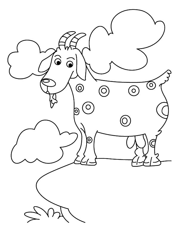 着色页: 山羊 (动物) #2547 - 免费可打印着色页