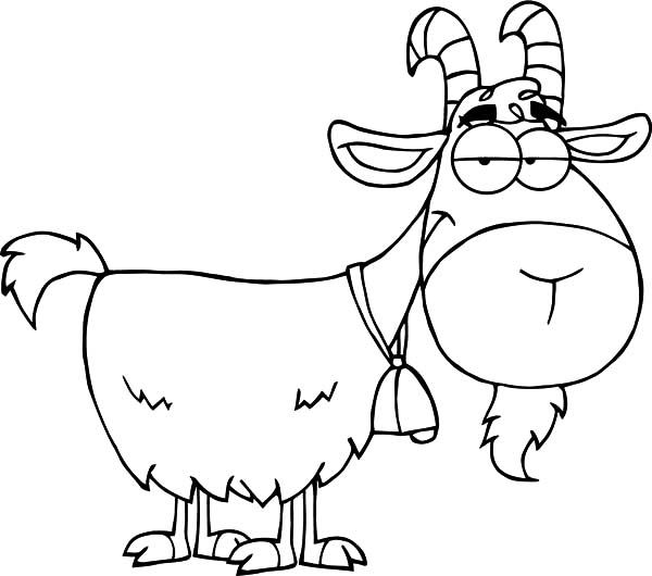 着色页: 山羊 (动物) #2554 - 免费可打印着色页