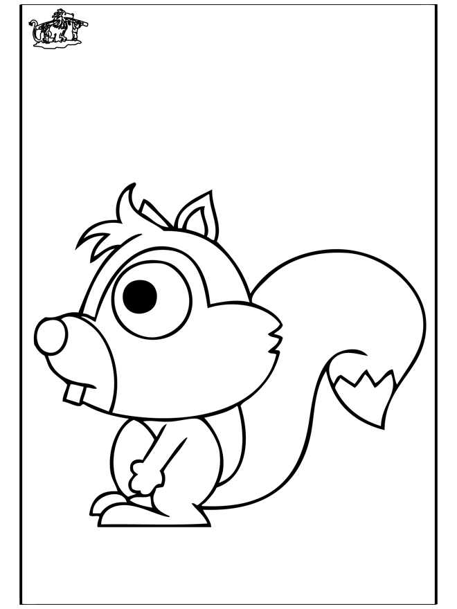 着色页: 土拨鼠 (动物) #10983 - 免费可打印着色页