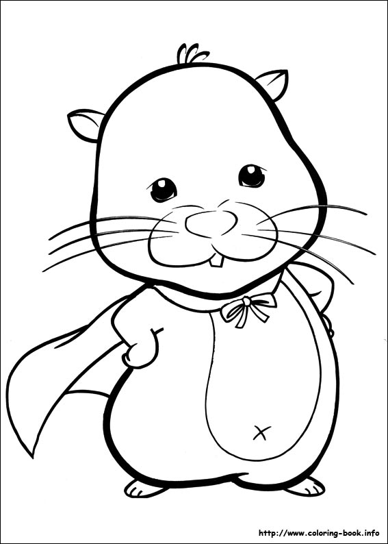 着色页: 仓鼠 (动物) #8086 - 免费可打印着色页