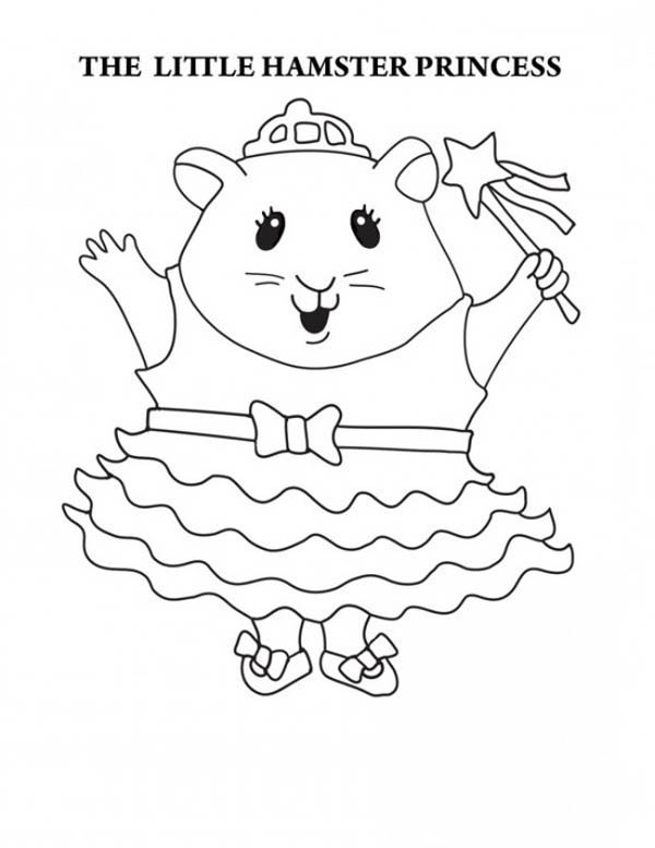 着色页: 仓鼠 (动物) #8091 - 免费可打印着色页