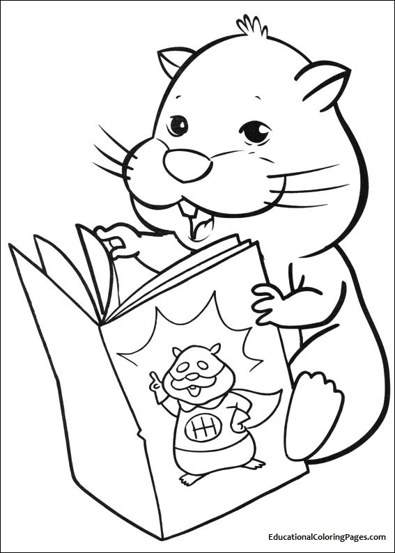 着色页: 仓鼠 (动物) #8193 - 免费可打印着色页
