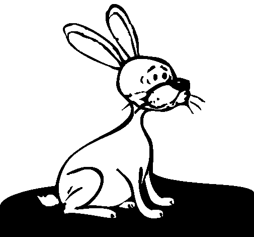 着色页: 野兔 (动物) #10083 - 免费可打印着色页