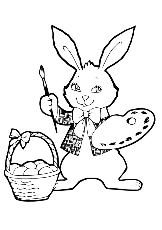 着色页: 野兔 (动物) #10094 - 免费可打印着色页